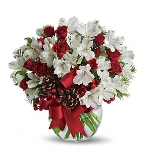 LET IT SNOW. An arrangement by Fine's Flowers. LET IT SNOW. An arrangement by Fine's Flowers.