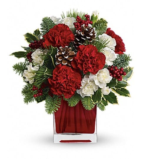 Make Merry. An arrangement by Fine's Flowers.