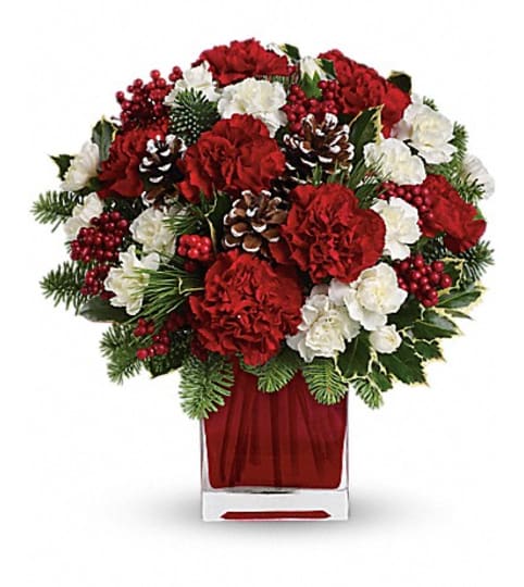 Make Merry. An arrangement by Fine's Flowers.