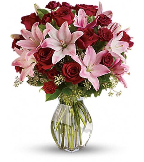 LAVISH LOVE BQT. An arrangement by Fine's Flowers. LAVISH LOVE BQT. An arrangement by Fine's Flowers.