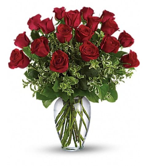 CLASSIC RED ROSES. An arrangement by Fine's Flowers. CLASSIC RED ROSES. An arrangement by Fine's Flowers.