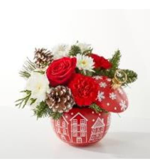 Christmas in the City. An arrangement by Fine's Flowers.