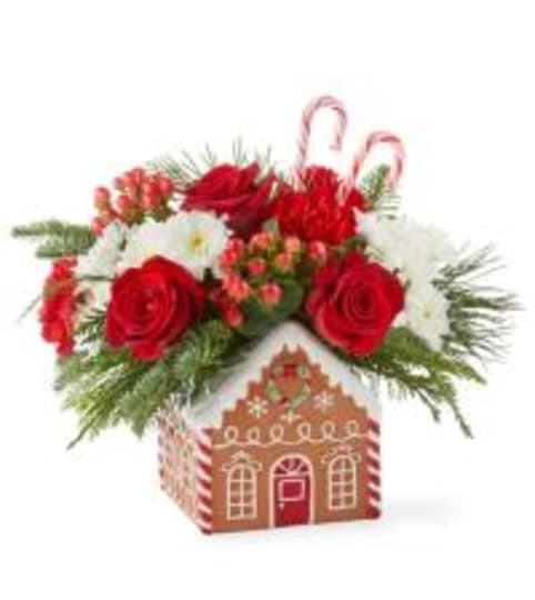 Gingerbread Bakery Bouquet. An arrangement by Fine's Flowers.