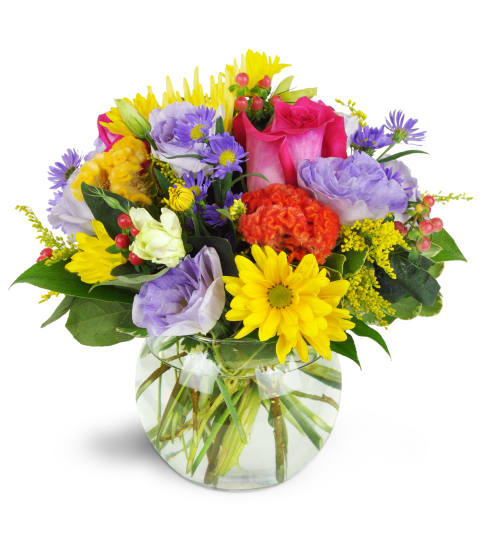 Birthday Blast™. An arrangement by Fine's Flowers.