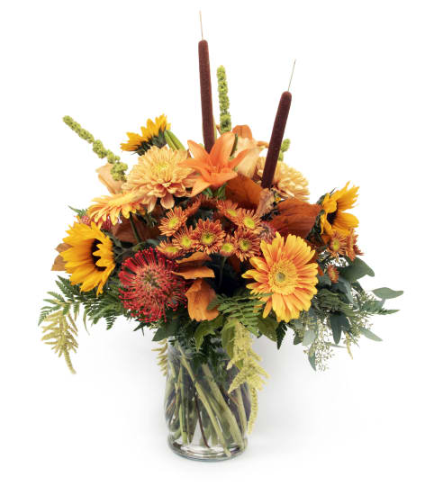 Pumpkin Spice Everything. An arrangement by Fine's Flowers.
