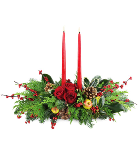 Holiday Floral Feast™. An arrangement by Fine's Flowers.