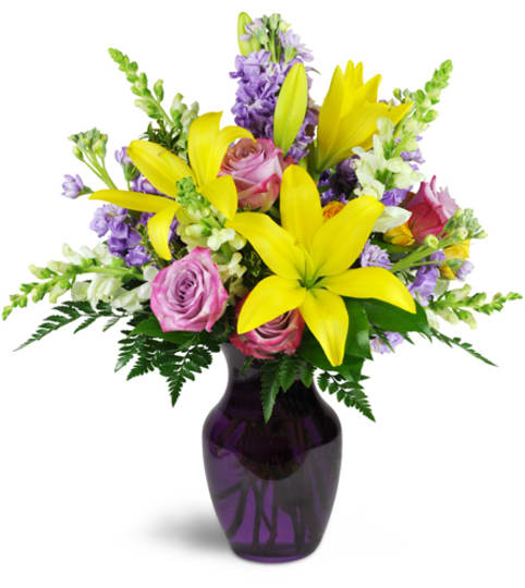 Sprightly Spring™. An arrangement by Fine's Flowers. Sprightly Spring™. An arrangement by Fine's Flowers.