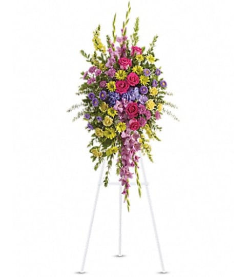 STUNNING AND BEAUTIFUL SPRAY. An arrangement by Fine's Flowers. STUNNING AND BEAUTIFUL SPRAY. An arrangement by Fine's Flowers.