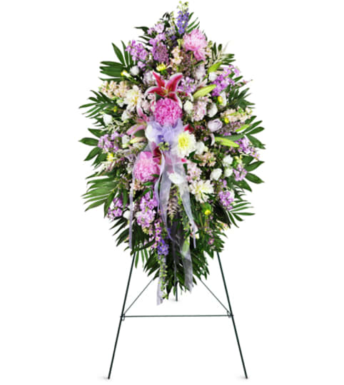 Tender Sentiments Lily Spray™. An arrangement by Fine's Flowers. Tender Sentiments Lily Spray™. An arrangement by Fine's Flowers.