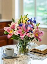 Get Well — uplifting flowers with warm colors to brighten someone's day