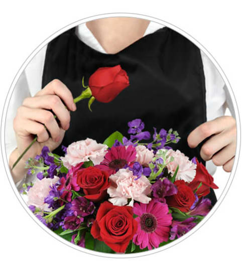 Florist's Choice for Romance. An arrangement by Fine's Flowers. Florist's Choice for Romance. An arrangement by Fine's Flowers.