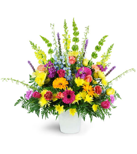 Bright Memories. An arrangement by Fine's Flowers. Bright Memories. An arrangement by Fine's Flowers.