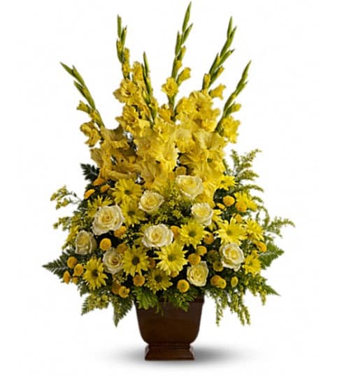 SUNNY MEMORIES. An arrangement by Fine's Flowers. SUNNY MEMORIES. An arrangement by Fine's Flowers.