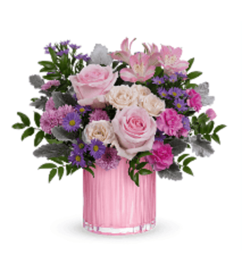 TF Rosy Pink Bouquet. An arrangement by Fine's Flowers.