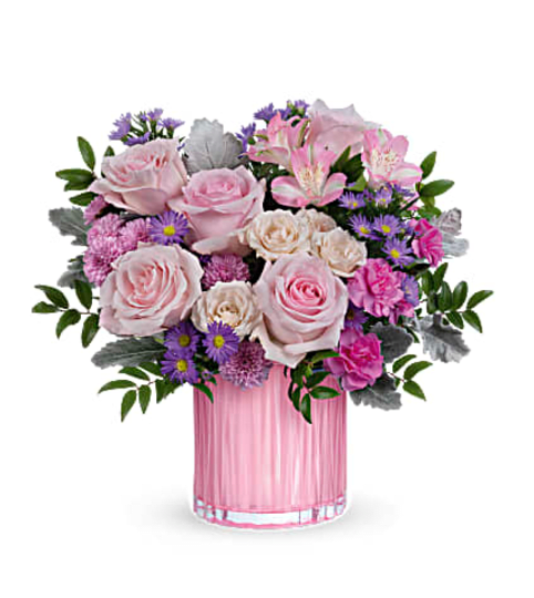 TF Rosy Pink Bouquet. An arrangement by Fine's Flowers. TF Rosy Pink Bouquet. An arrangement by Fine's Flowers.